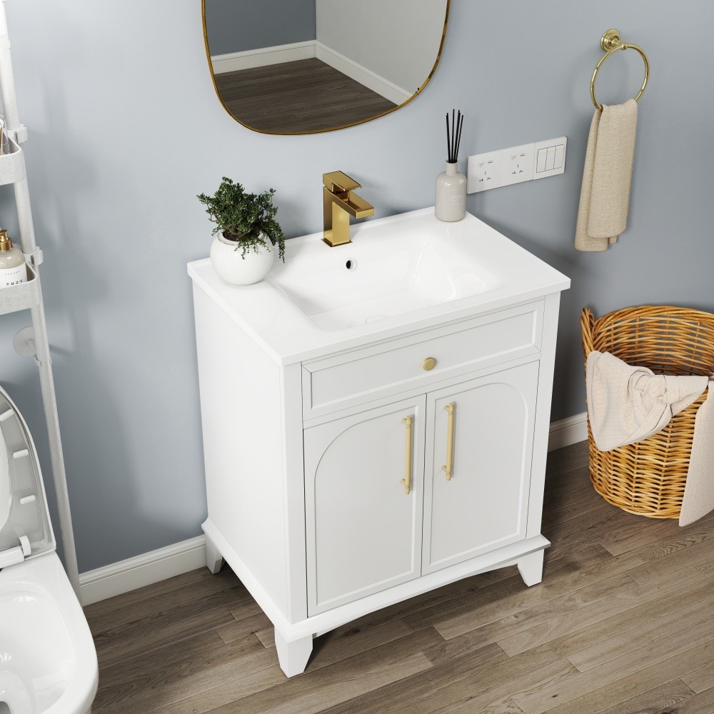 27.8″ White Ceramic Basin, Only Ceramic Sink, Without Cabinet