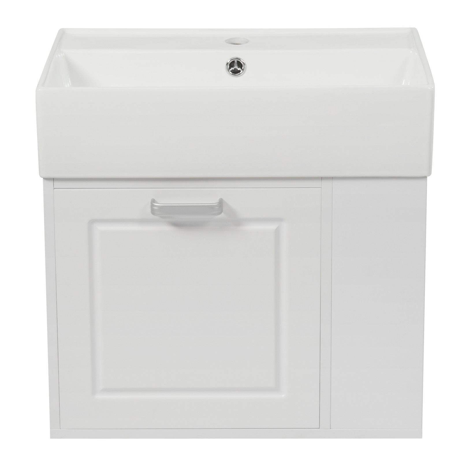 21.8″ Bathroom Vanity w/Ceramic Sink Wall Mounted Storage Cabinet w/Drawer