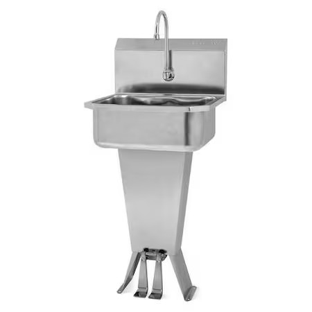 Sani-Lav 501L-0.5 Hand Sink, 46 In. H, Double Foot Pedal