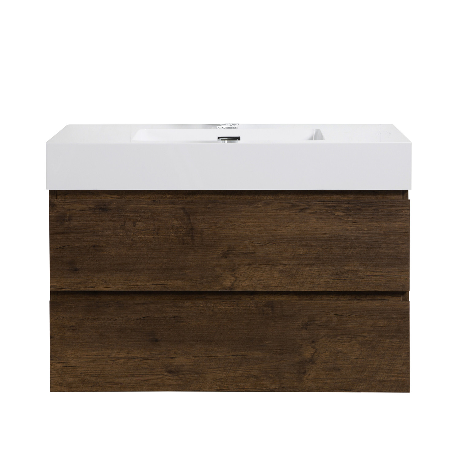 36″ 30″ 24″ Wall Mounted Bathroom Vanity w/Sink,Floating Vanity Cabinet,2 Drawer