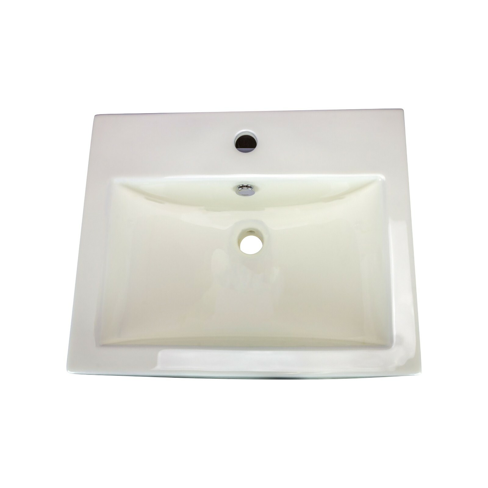 Rok Apron Shaped Vessel Bathroom Vanity Sink 20-1/2″ X 16-3/4″ Ivory Porcelain