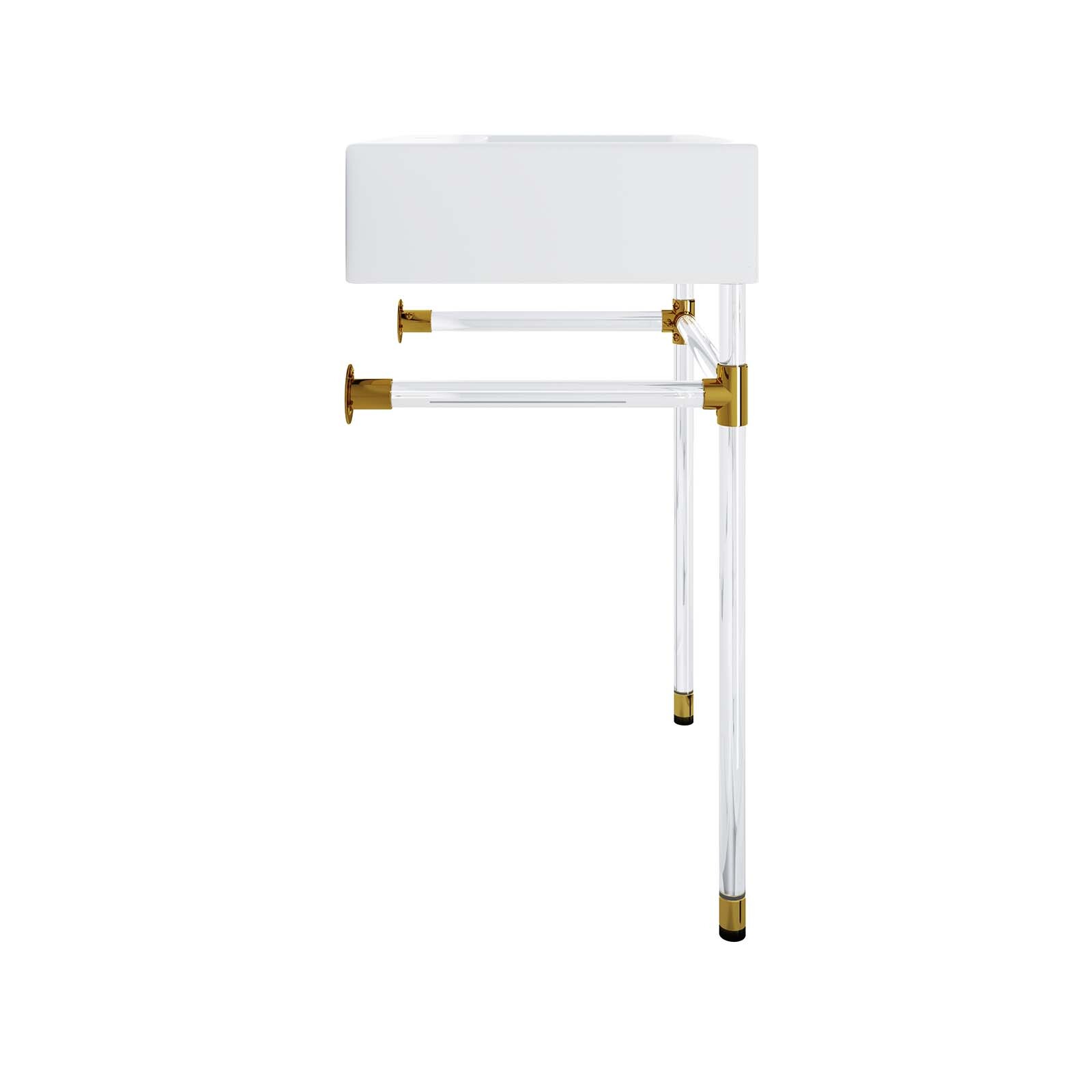 Modway Redeem 24″ Wall-Mount Acrylic Bathroom Vanity