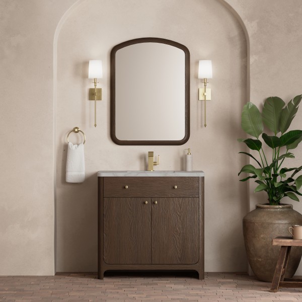 36″ James Martin Gracyn D125-V36-SBL-3VSL Vanity Cabinet Victorian Silver Top