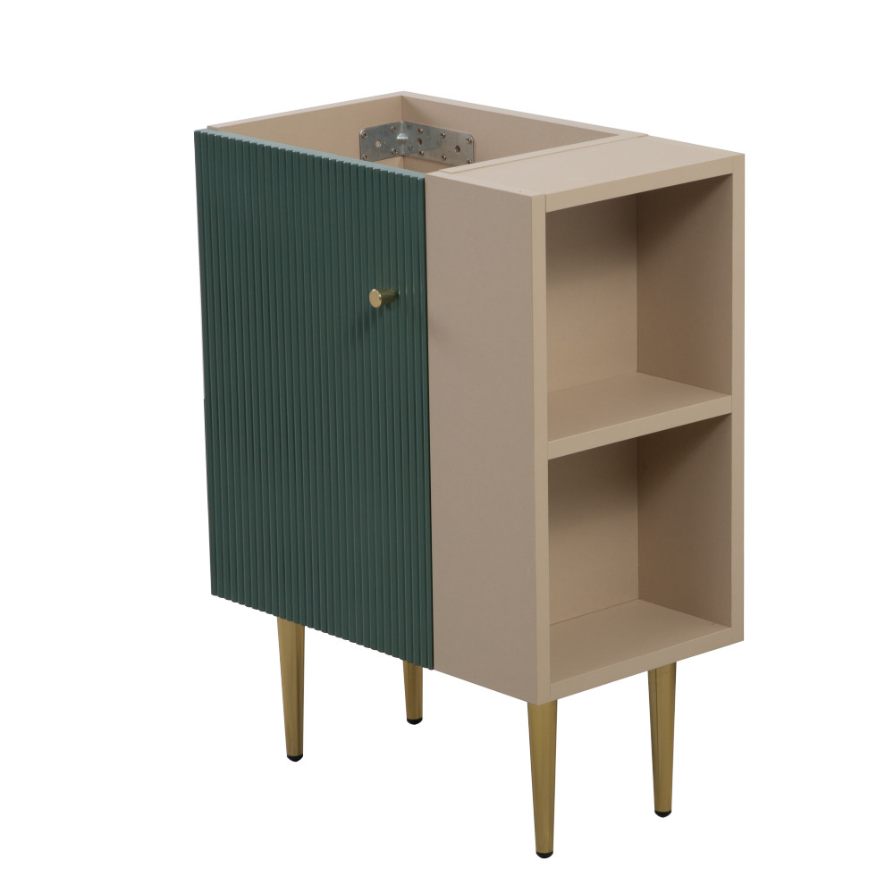 21.6″ Bathroom Vanity Base Only, Green, Open Shelf, W1920P385635