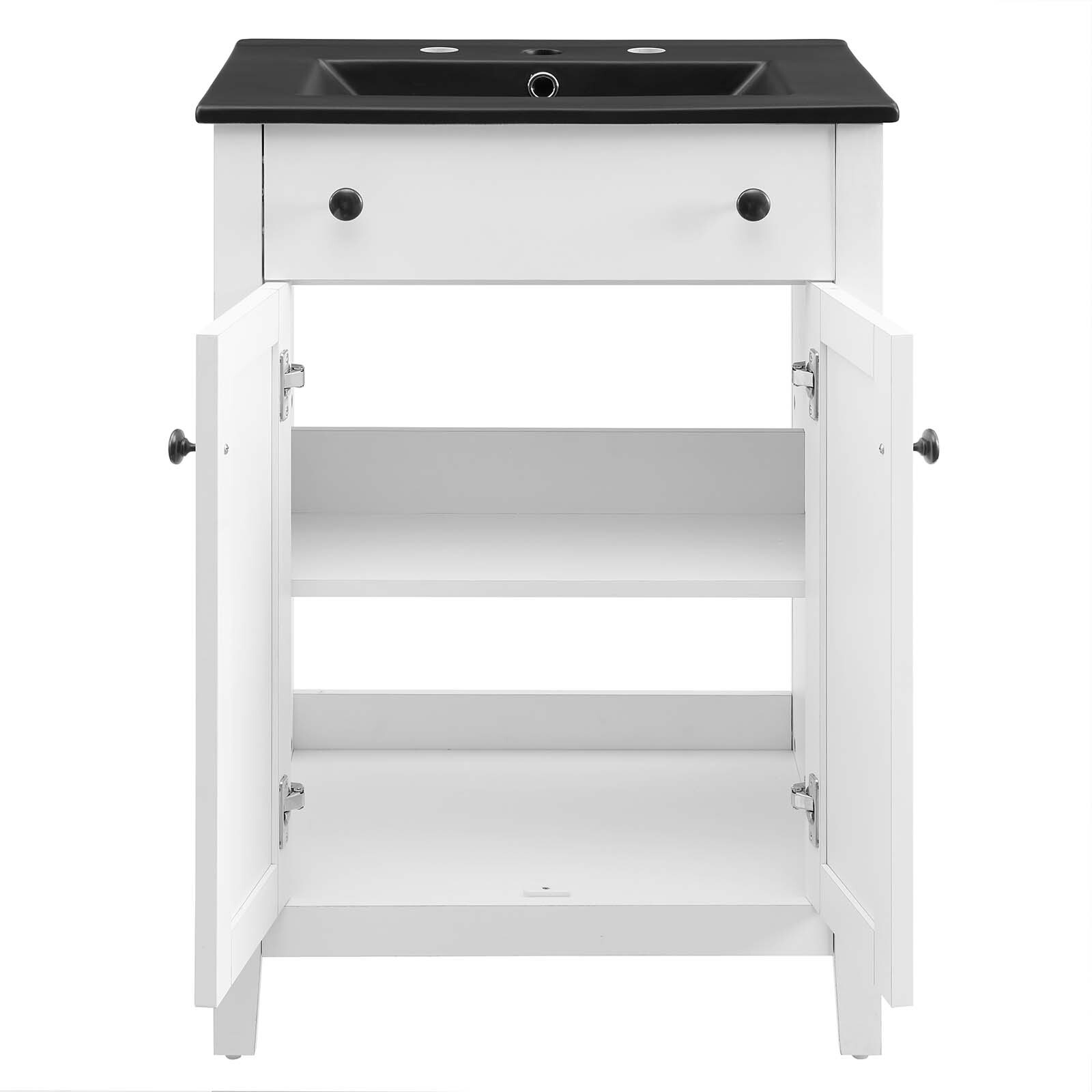 Modway Nantucket 24″ Bathroom Vanity With Sink in White Black