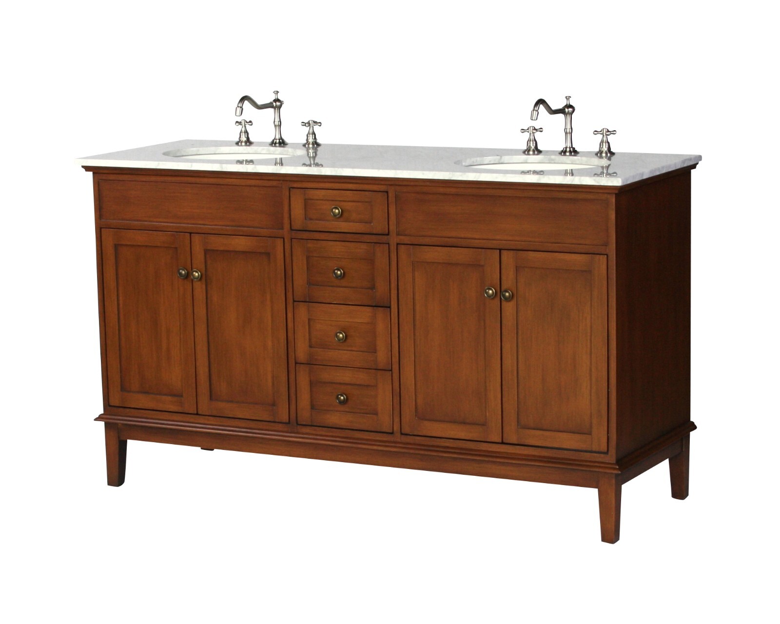 60-Inch Contemporary Style Double Sink Bathroom Vanity Model 301-60 SK
