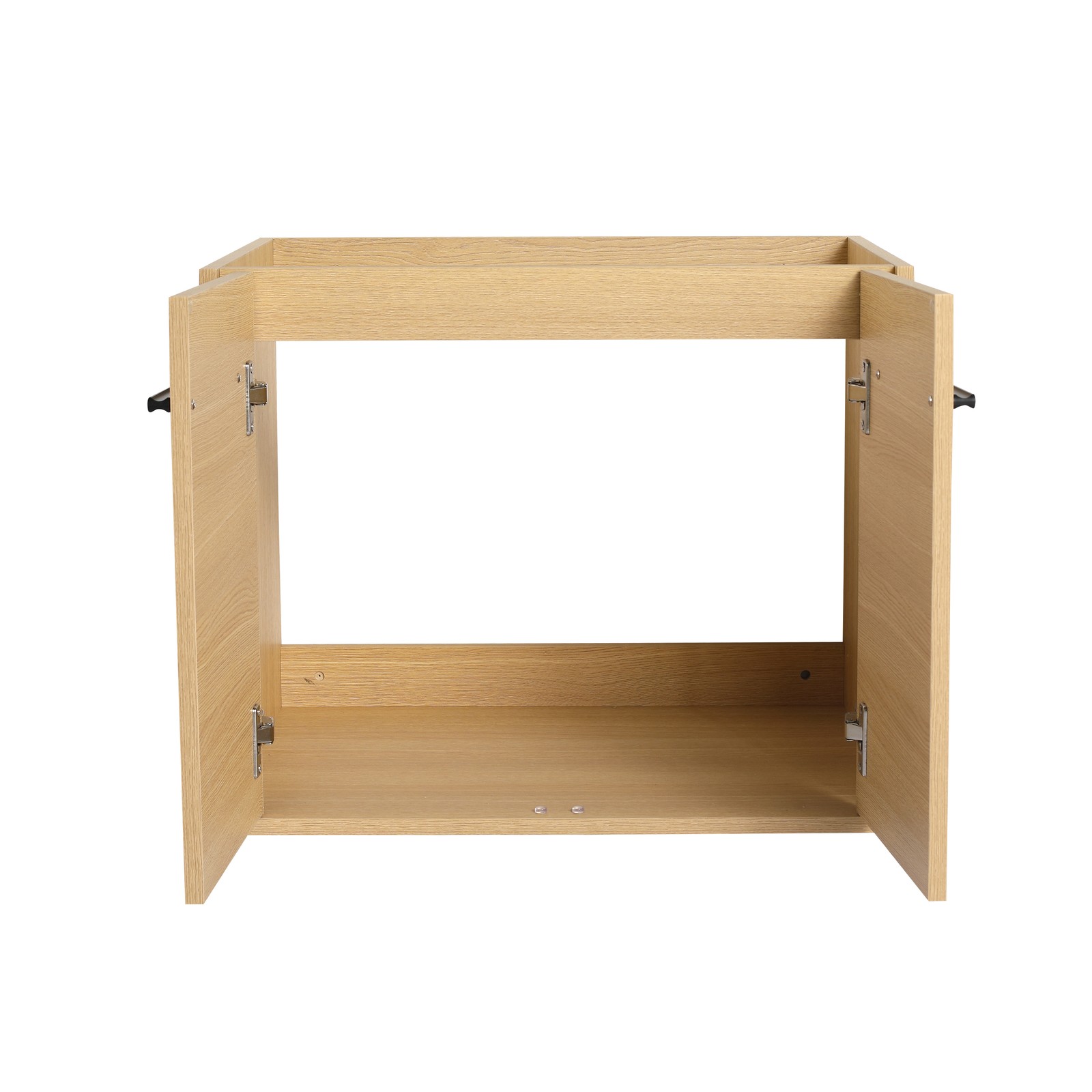 60 Inch Wall Mounted Bathroom Vanity with Resin Sink, 4 Doors & Shelves