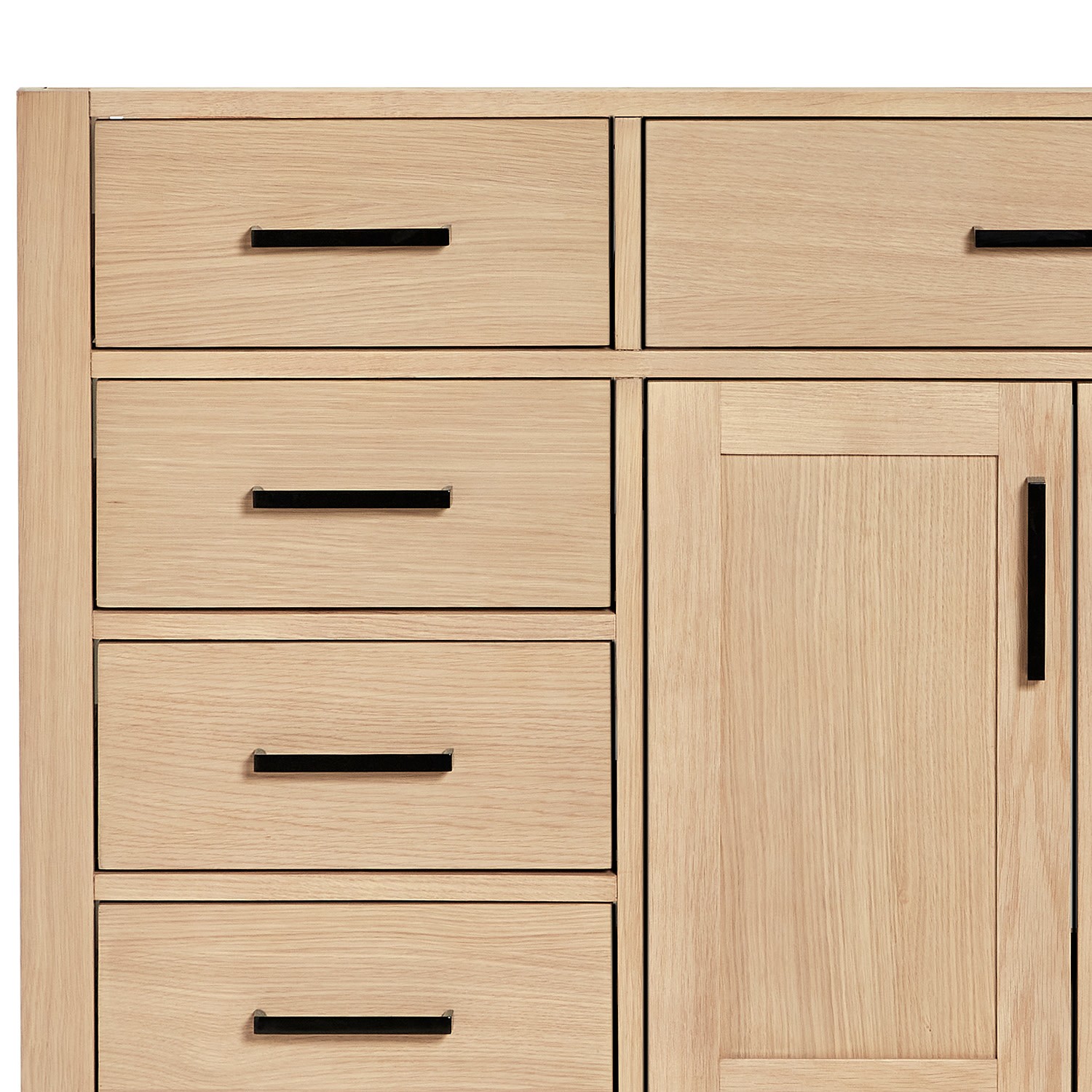 Ariel T042S-R-BC Hepburn 42″ Single – Oak / Matte Black Hardware