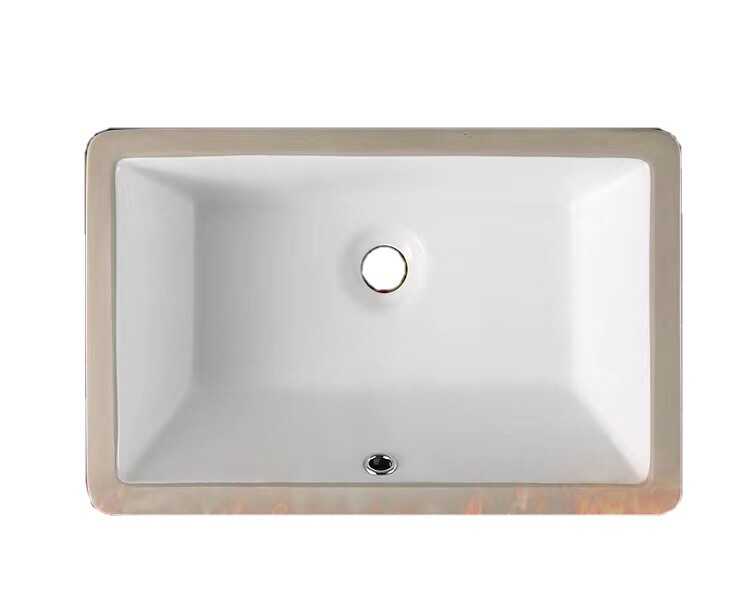 (Pack Of 2) Pool Rectangular Undermount Bathroom Vanity Sink 18″ X 11″ X 6″