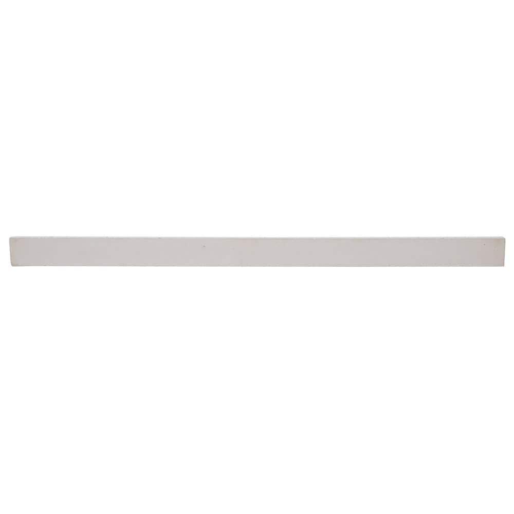 37 In. Bathroom Vanity Backsplashe Flat Edge Cultured Marble Silver Ash Finish