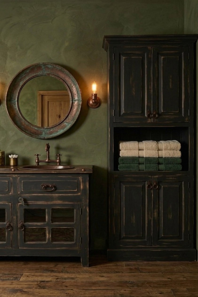 Abbot Rustic Bathroom Vanity