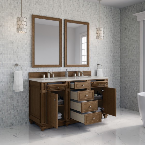 60″ James Martin Bristol 157-V60D-SBR-FSFR Siberian Silestone Double Vanity