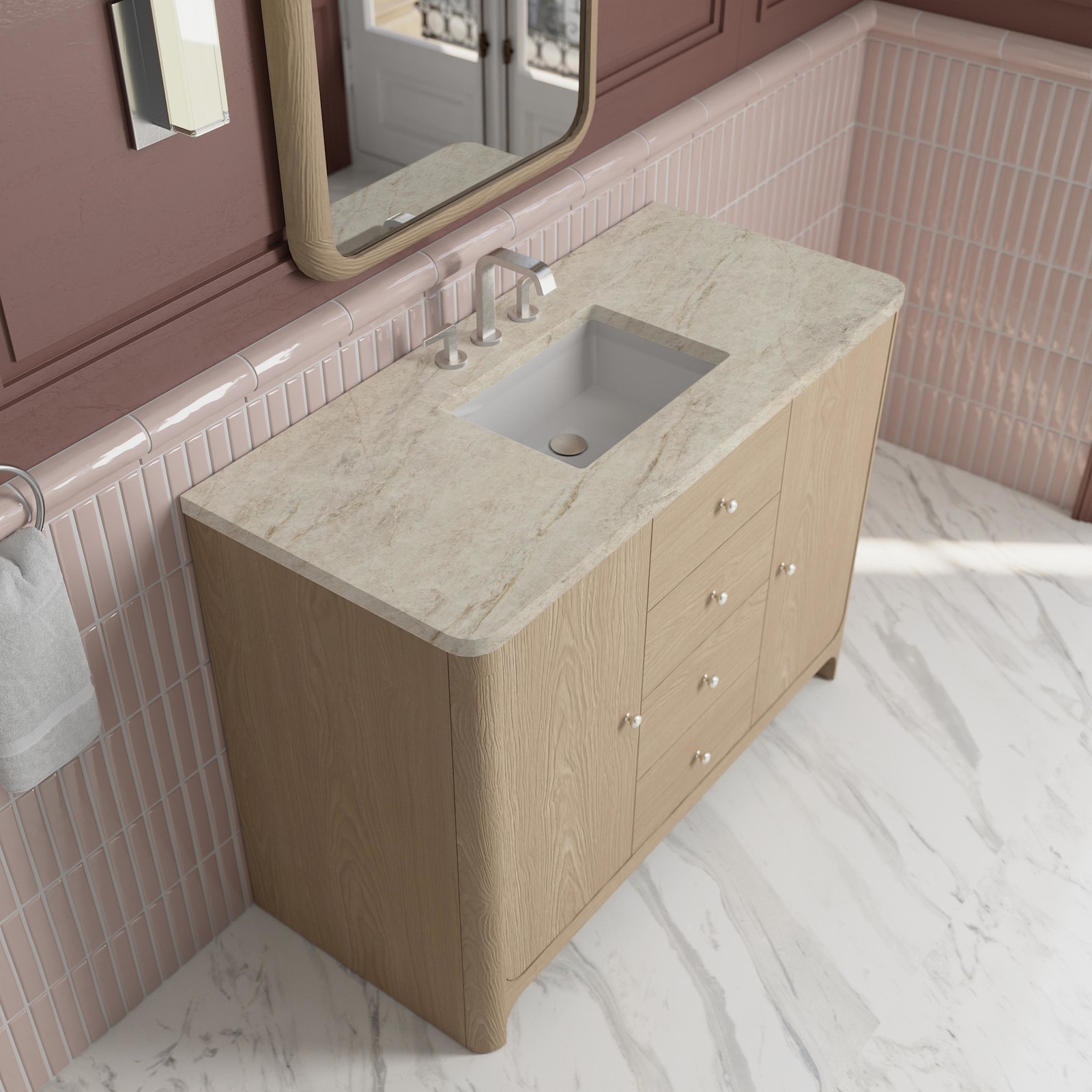 James Martin Vanities D125-V48-WTJR Gracyn 48″ – Coastal DriftWood