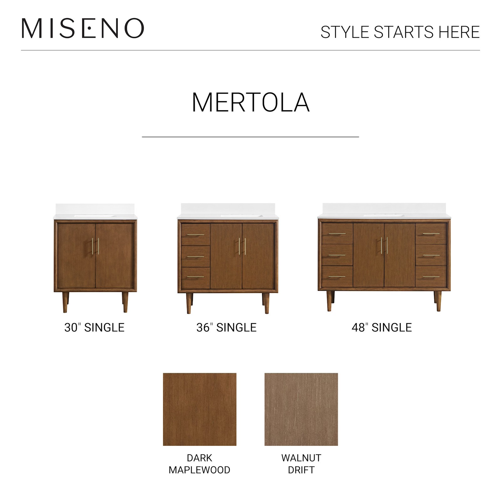 Miseno MV-N252-V48 Mertola 48″ – Dark Maplewood