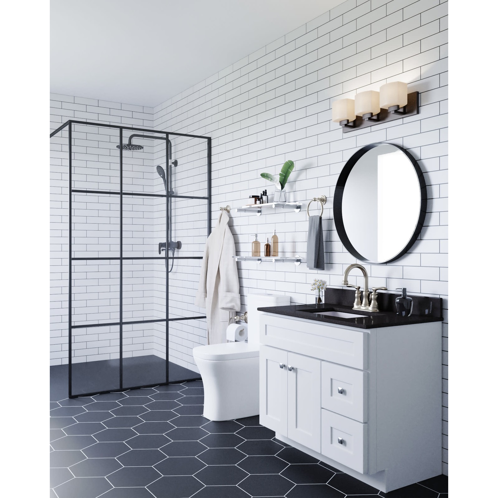 Design House 215764 Brookings 36″ Single – White
