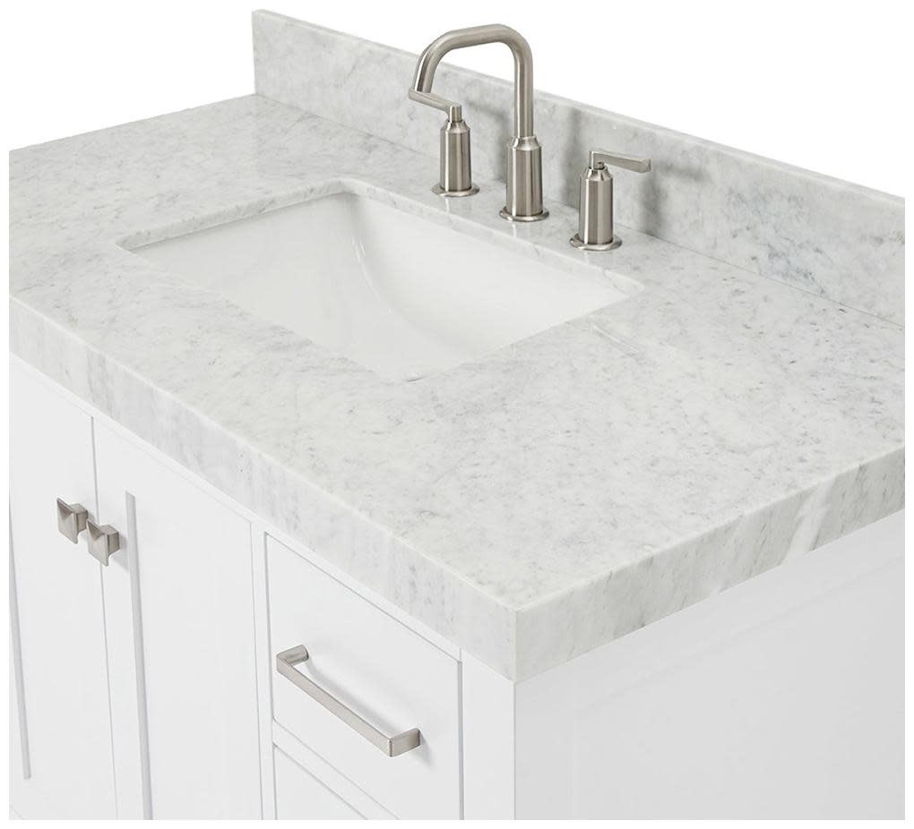 Ariel A042SCW5RVO Cambridge 43″ – Midnight Blue / Italian Carrara Marble Top /