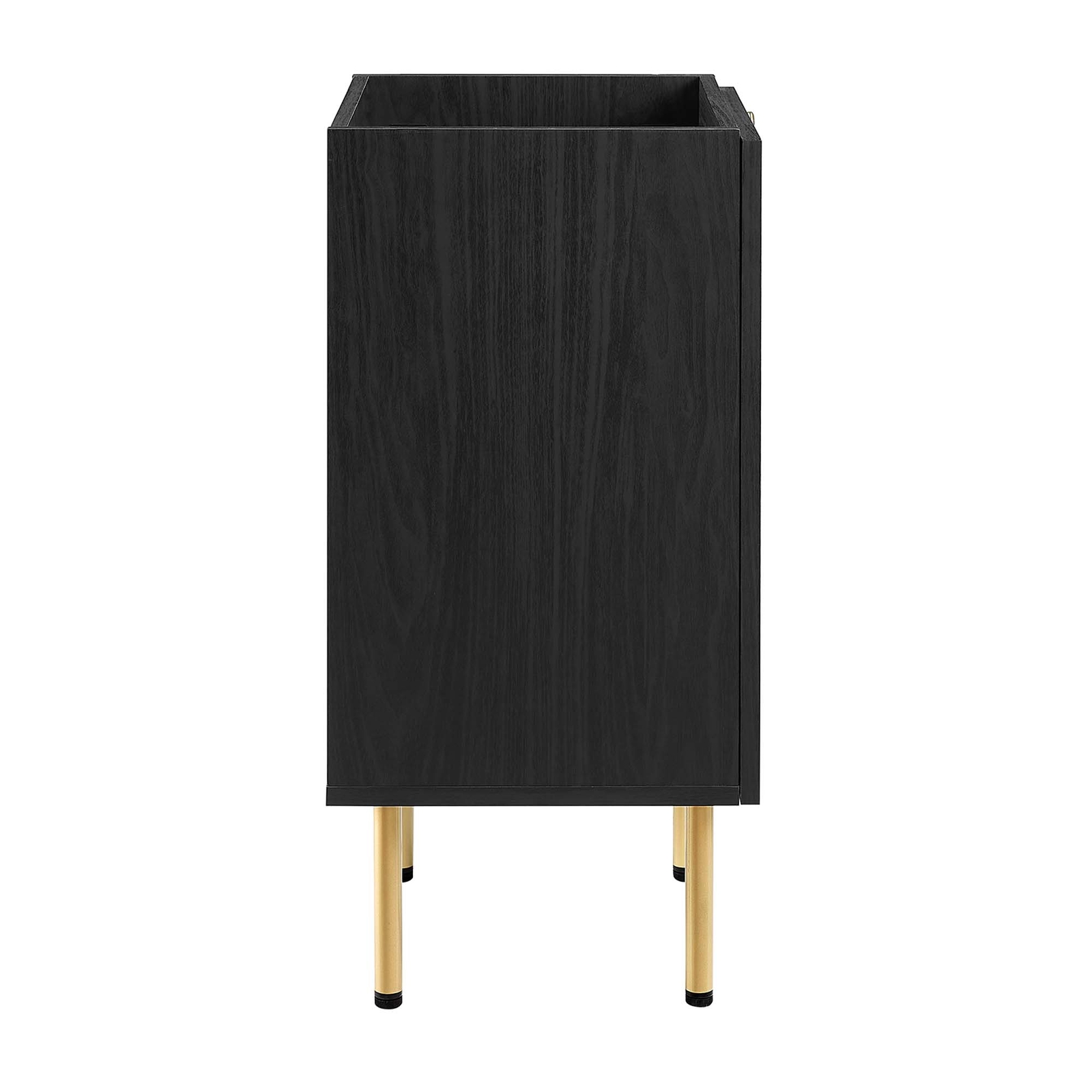 Modway Chaucer 18” Bathroom Vanity Cabinet in Black (Sink Basin Not Included)