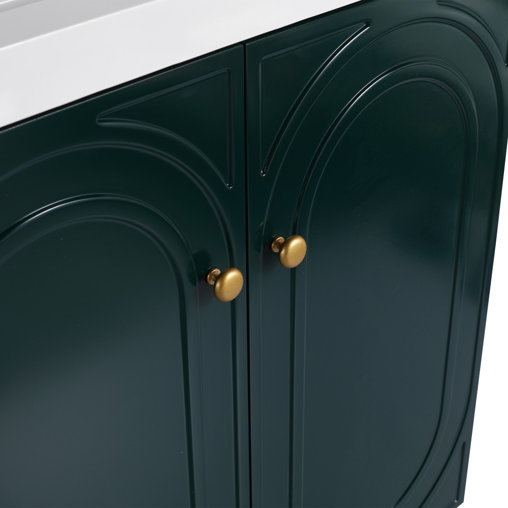 Freestanding Bathroom Vanity with Two Soft-Close Cabinet Doors
