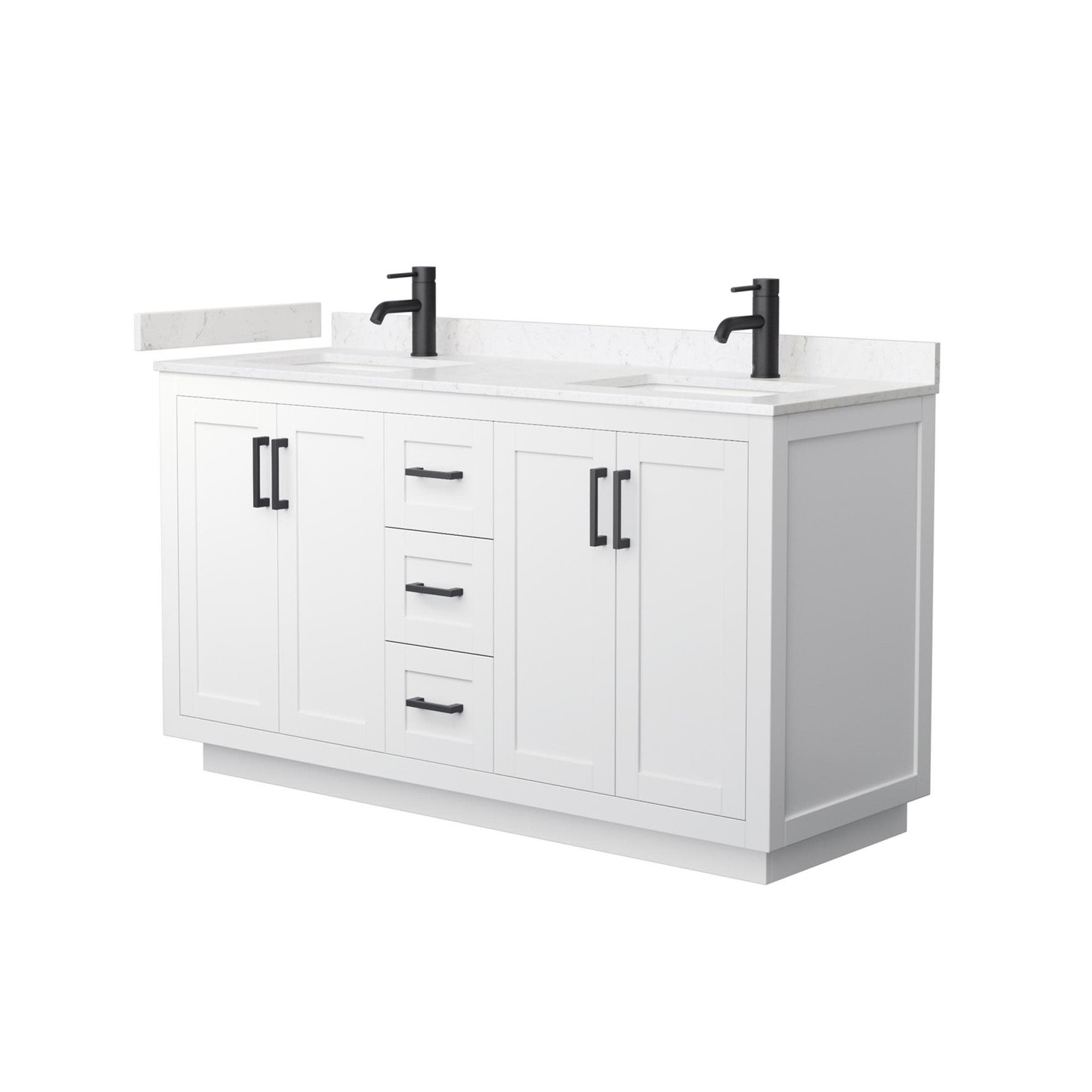 Wyndham Collection WCF2929-60D-VCA-MXX Miranda 60″ – Dark Gray / White Cultured