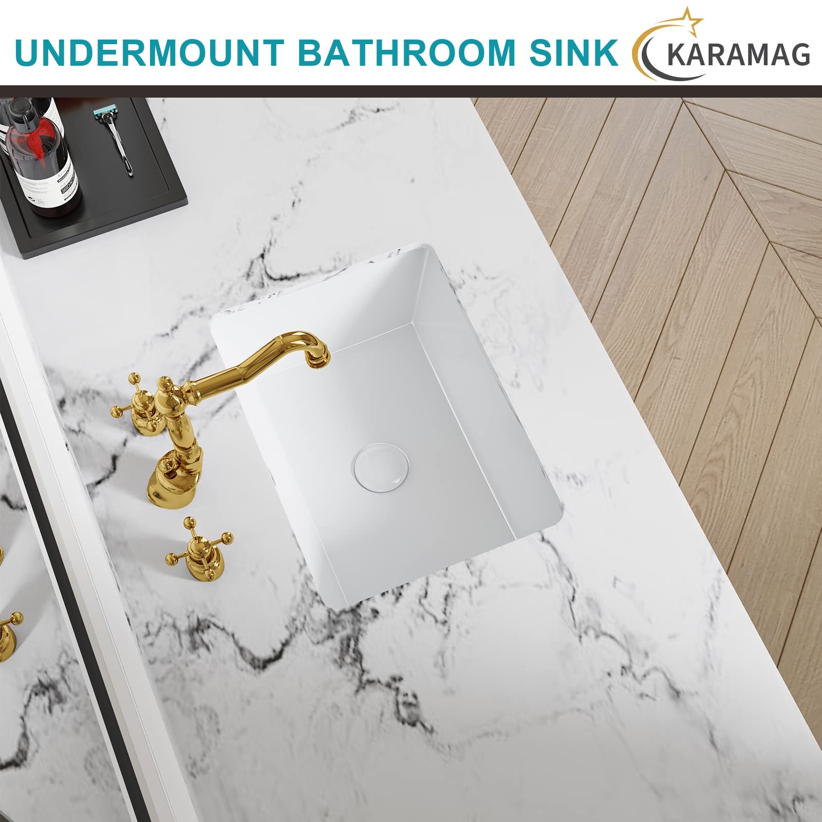 16 Inch Undermount Bathroom Sink Small Rectangle Undermount Sink White Cerami…