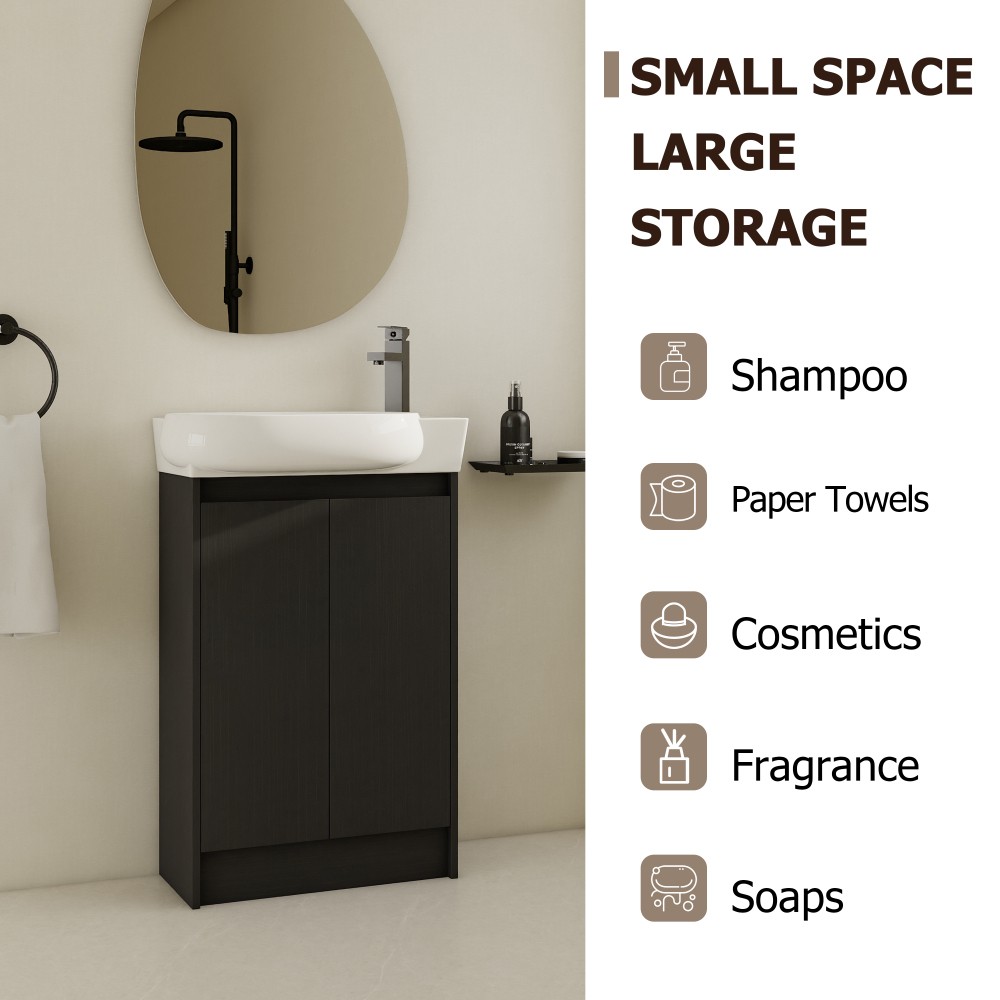 Freestanding Bathroom Vanity W Sink Soft Close Doors