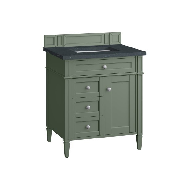 30″ James Martin Brittany 650-V30-SC-3CSP Vanity Cabinet Charcoal Soapstone Top