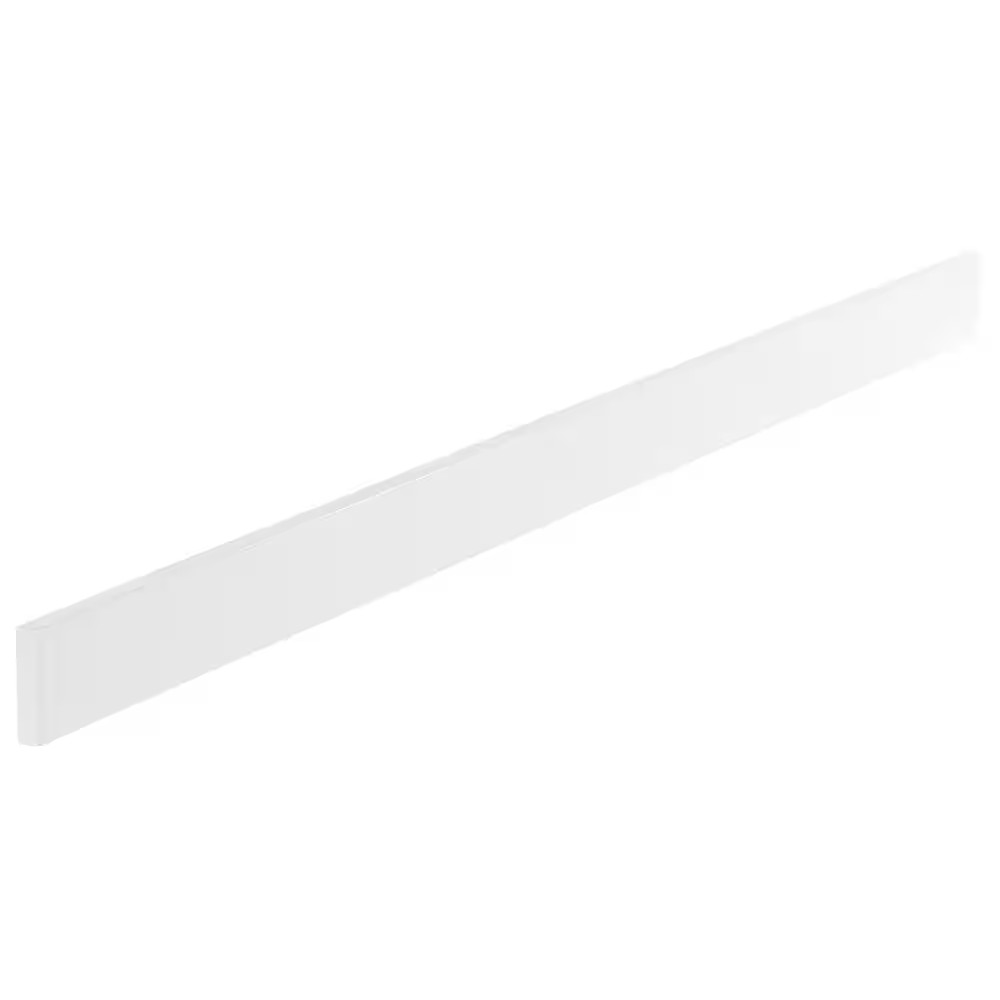 61 In. W Cultured Marble Vanity Backsplash in White
