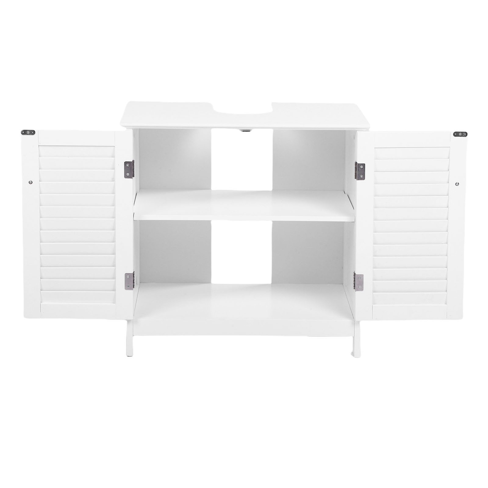 Bathroom Vanity Cabinet With 2 Doors And Shelf Sink Cabinet Organizer White