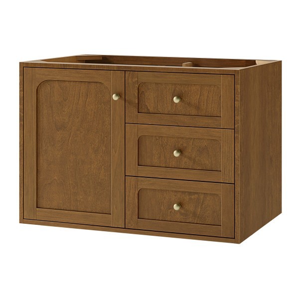 36″ James Martin Laurent 545-V36-HNO Single Vanity Cabinet Honey Oak