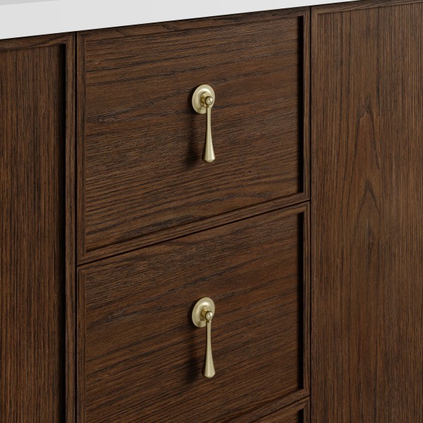 72″ James Martin Kinnsden D680-V72-SBK Double Vanity Cabinet Light Sable Oak