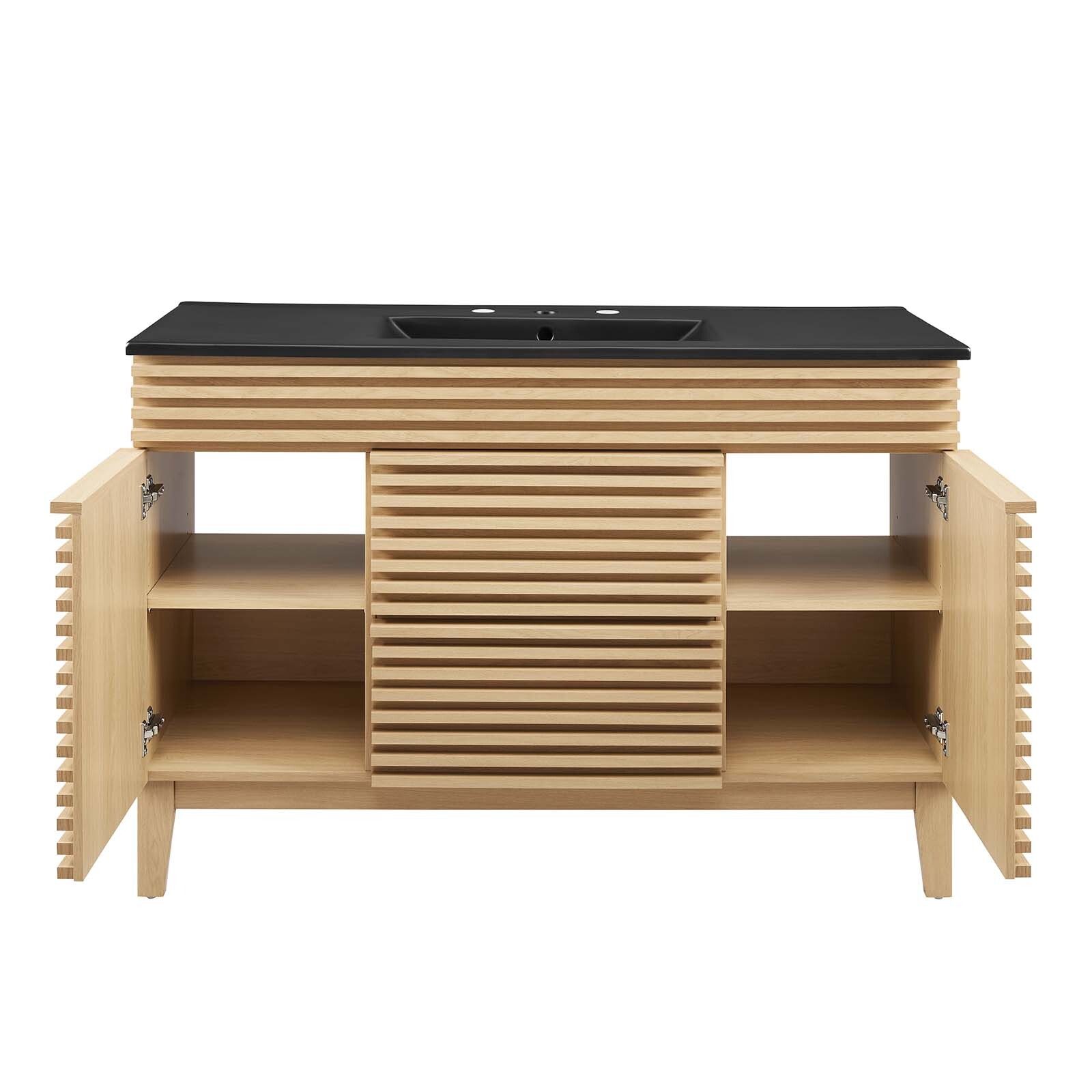 Modway Render 48″ Single Bathroom Vanity in Oak Black