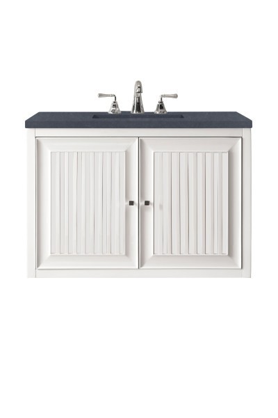 30″ James Martin Athens E645-V30-GW-3CSP Vanity Cabinet Charcoal Soapstone Top