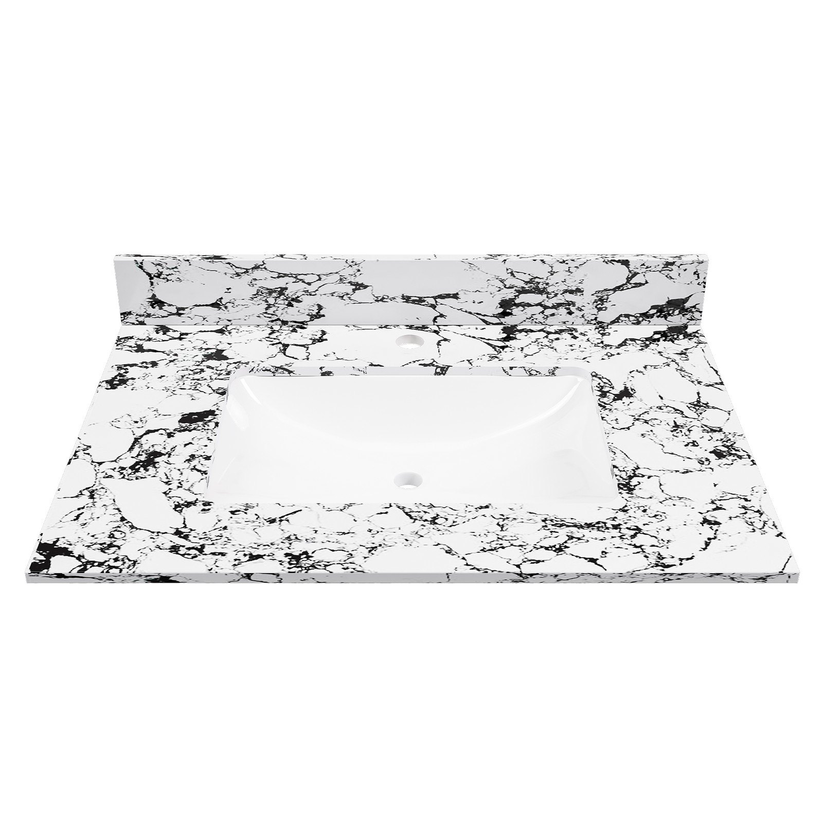 31″x22″ Bathroom Vanity Top with Undermount Sink & Backsplash