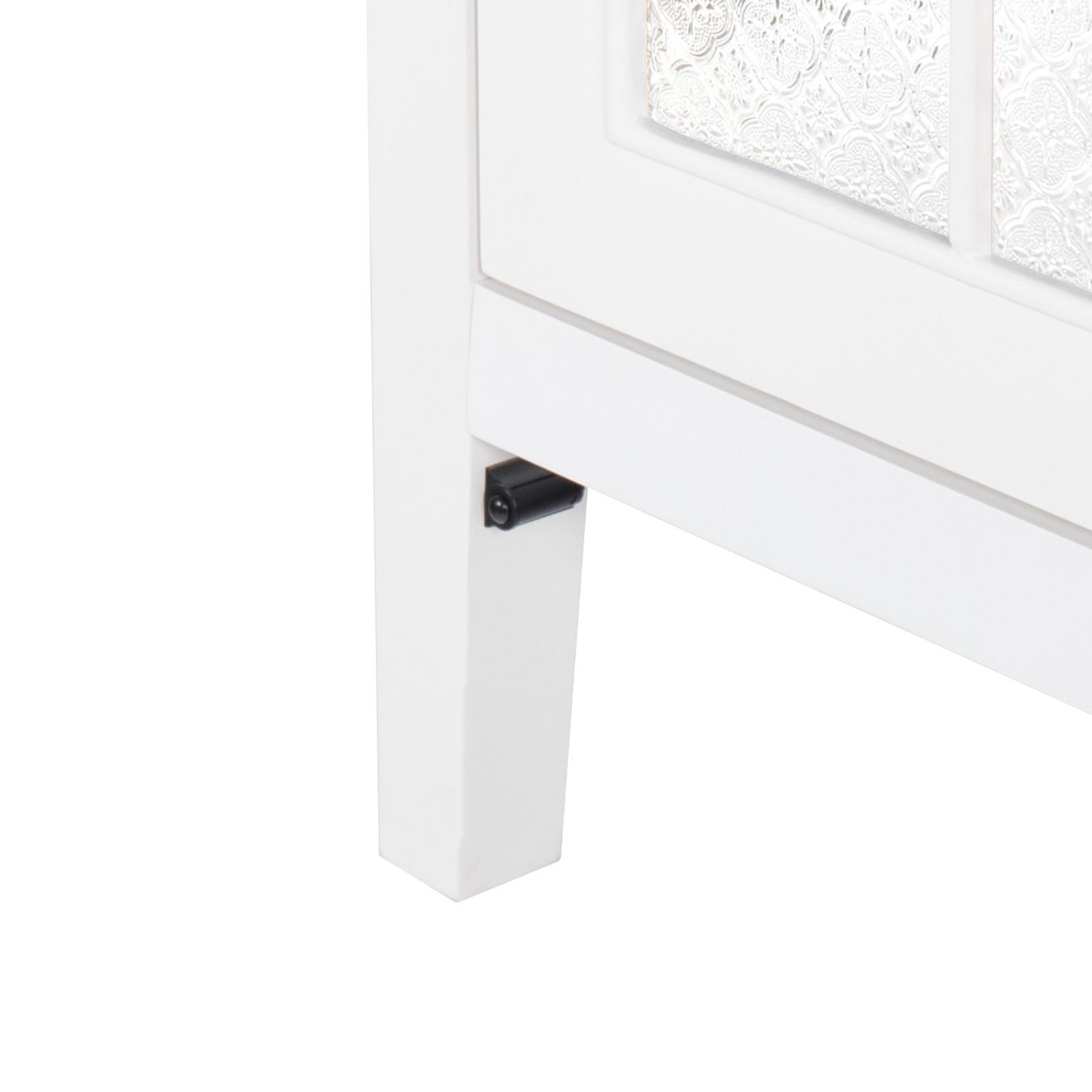 35.6″ Bathroom Vanity Storage Cabinet w/ Ceramic Sink Glass Motion Sensor Light