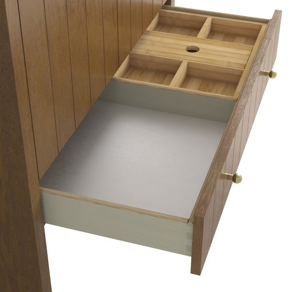 36″ James Martin Hudson 435-V36-HNO Single Vanity Cabinet Honey Oak