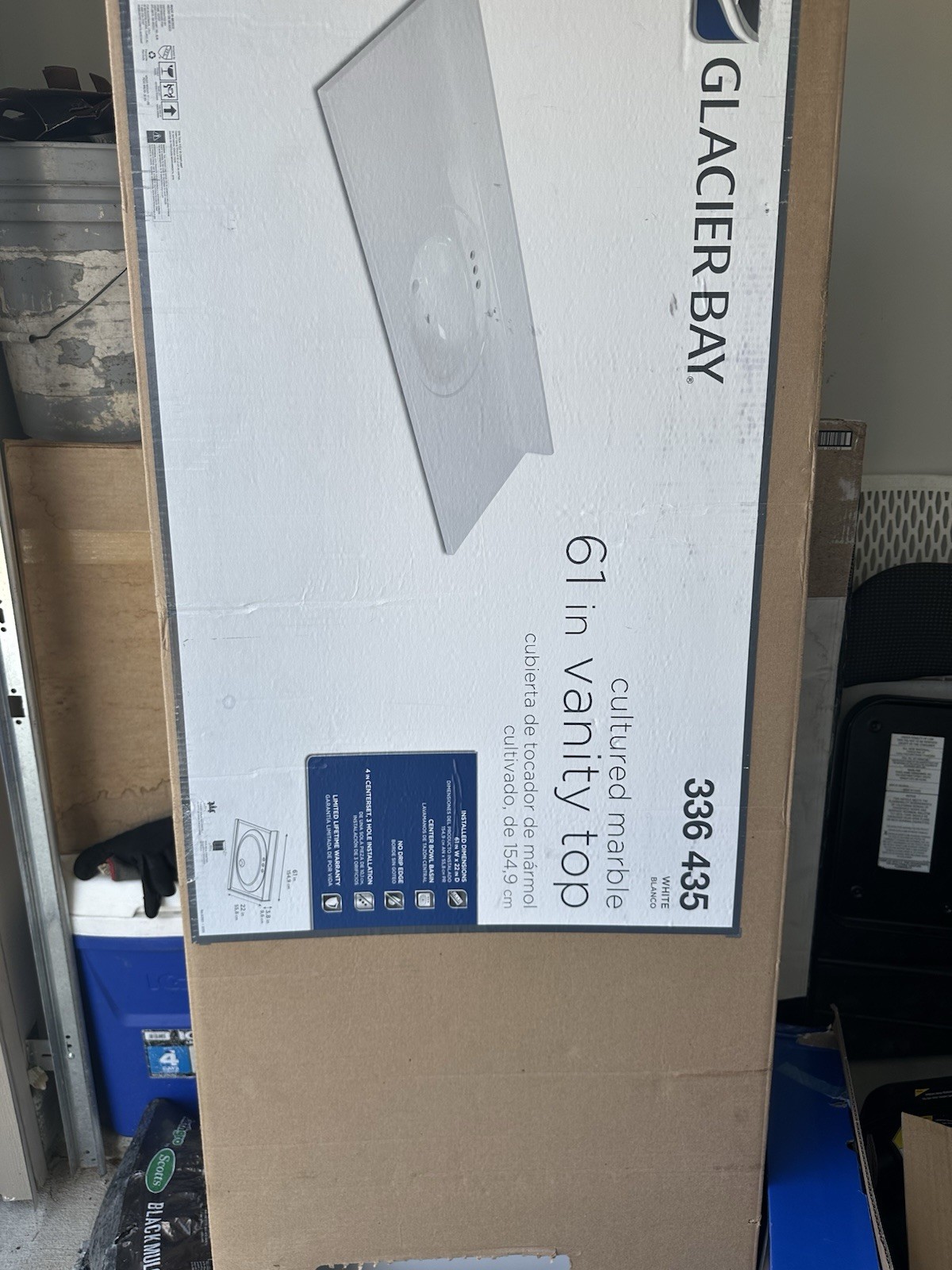 Brand New 61 inch vanity top with single sink