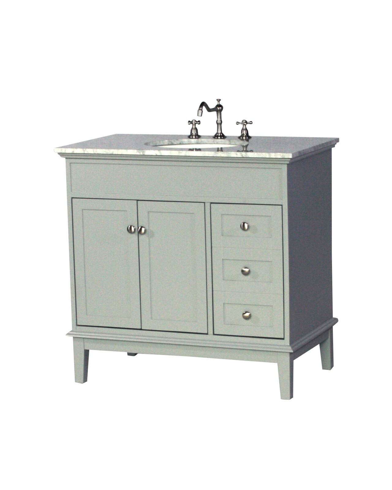 36-Inch Contemporary Style Single Sink Bathroom Vanity Model 301-36 GK