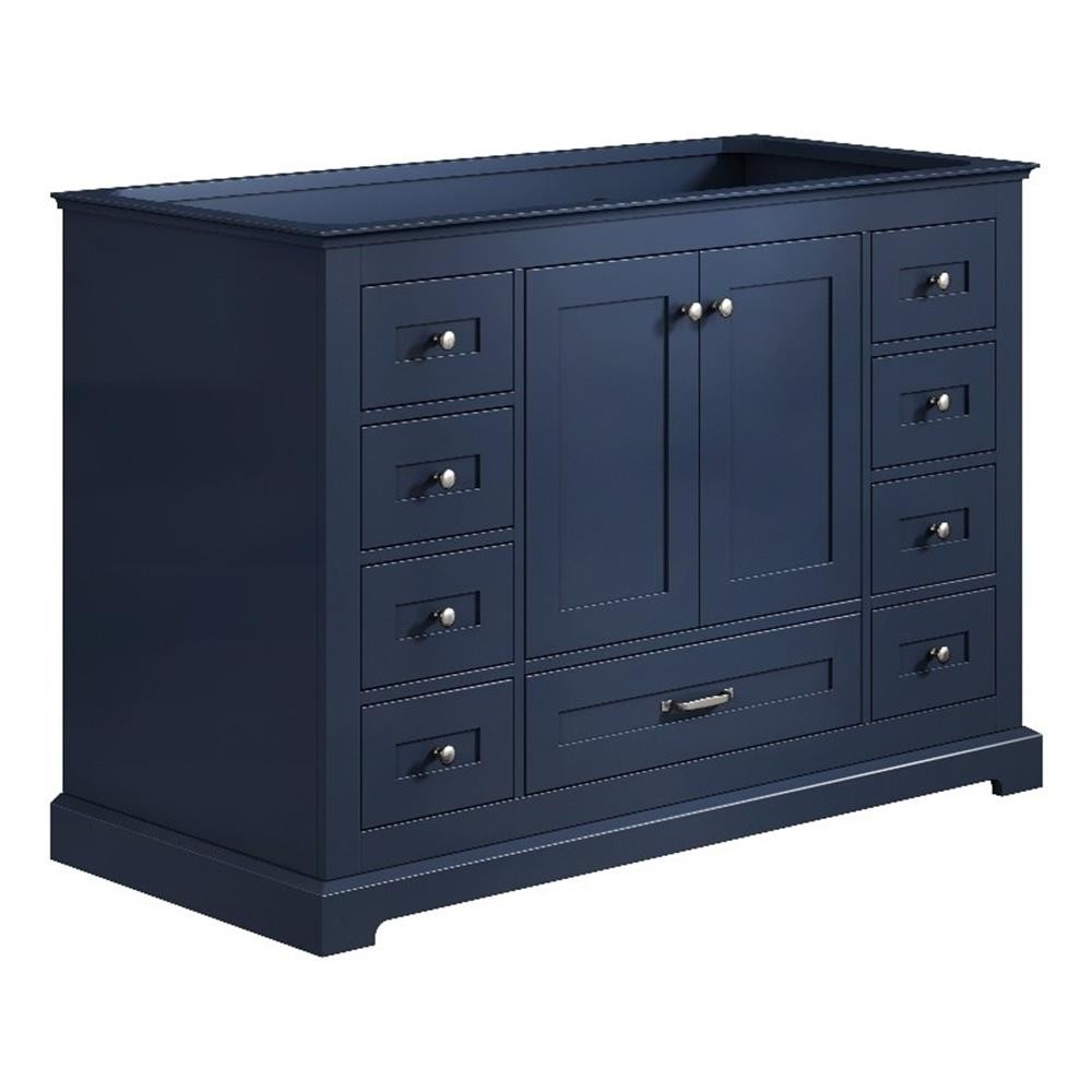 Lexora Home Dukes 48″ Vanity Cabinet in Navy Blue