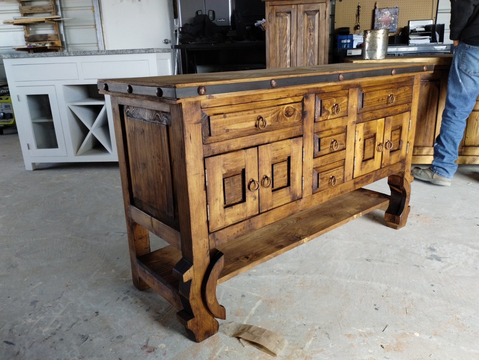Don Pio Rustic bathroom vanity With Sinks