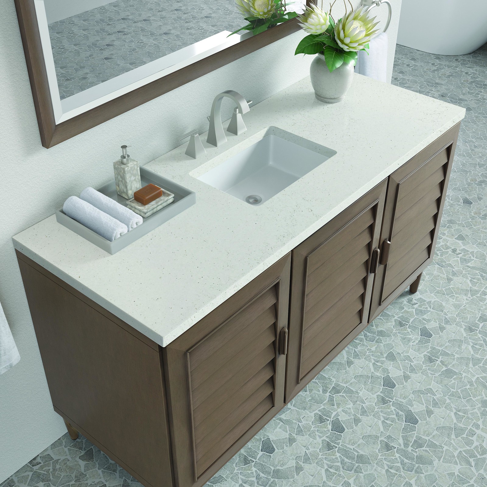 James Martin Vanities 620-V60S-3LDL Portland 60″ Single Basin – Wood