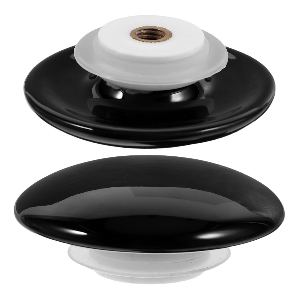 2Pcs Silicone Drain Cover Black Sink Stopper for Kitchen and Bathroom Basin