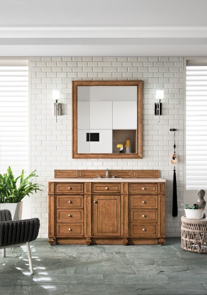 60in James Martin Bristol 157-V60S-SBR-3EMR Eternal Marfil Single Vanity