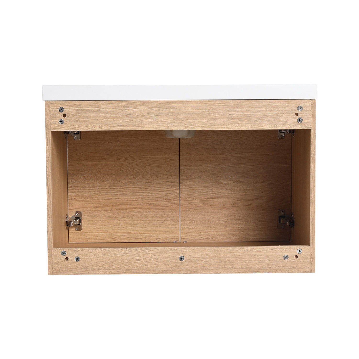 24″ 30″ 36″ Wall Mounted Bathroom Vanity with Sink, Floating Vanity Door Cabinet