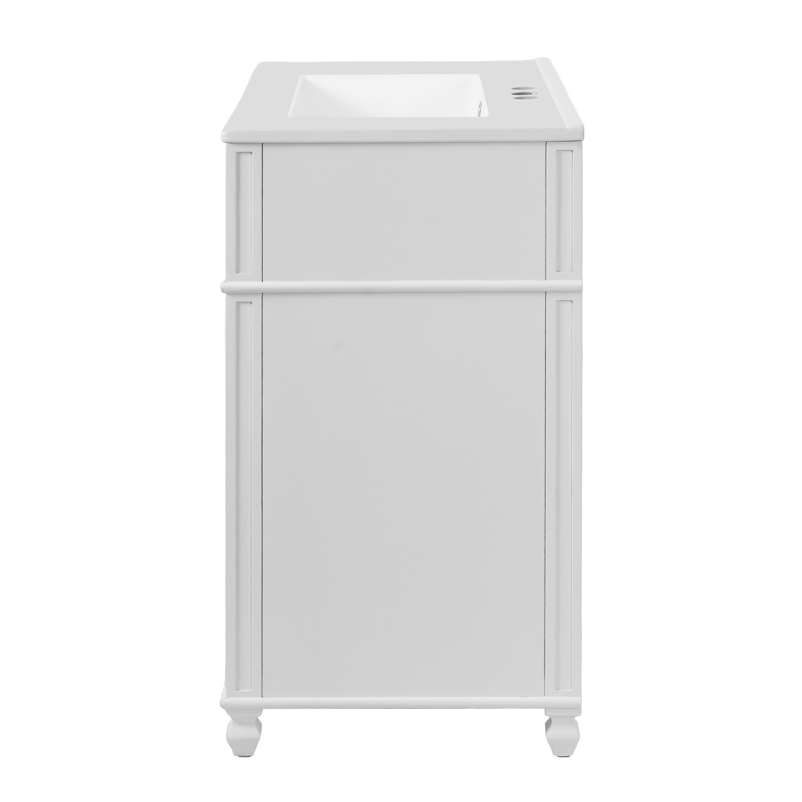 30 Inch Bathroom Vanity w/Ceramic Sink Basin, Storage Cabinet w/Soft Close Door