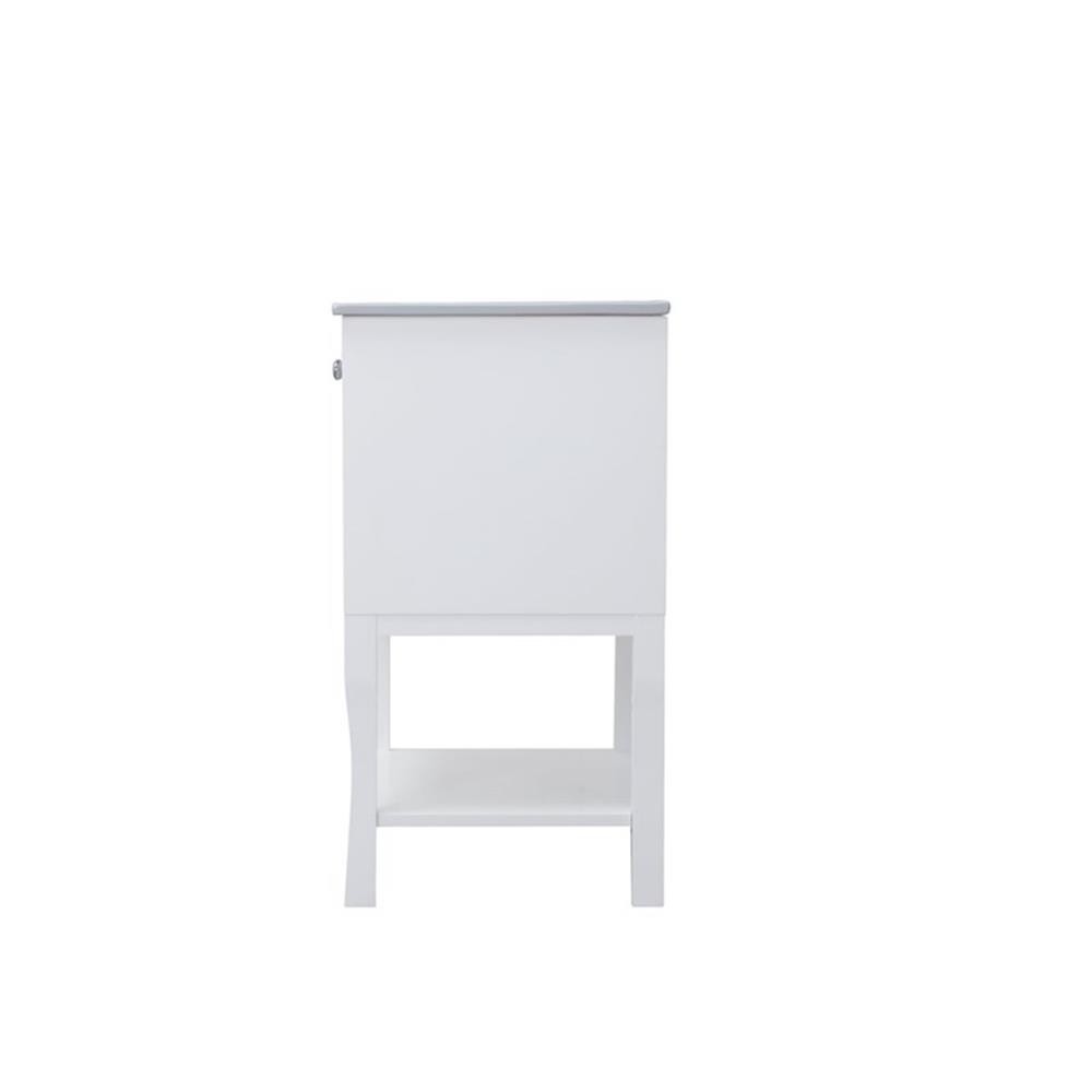 Elegant Decor Mason 24″ 2-Door Wood Single Bathroom Vanity in White