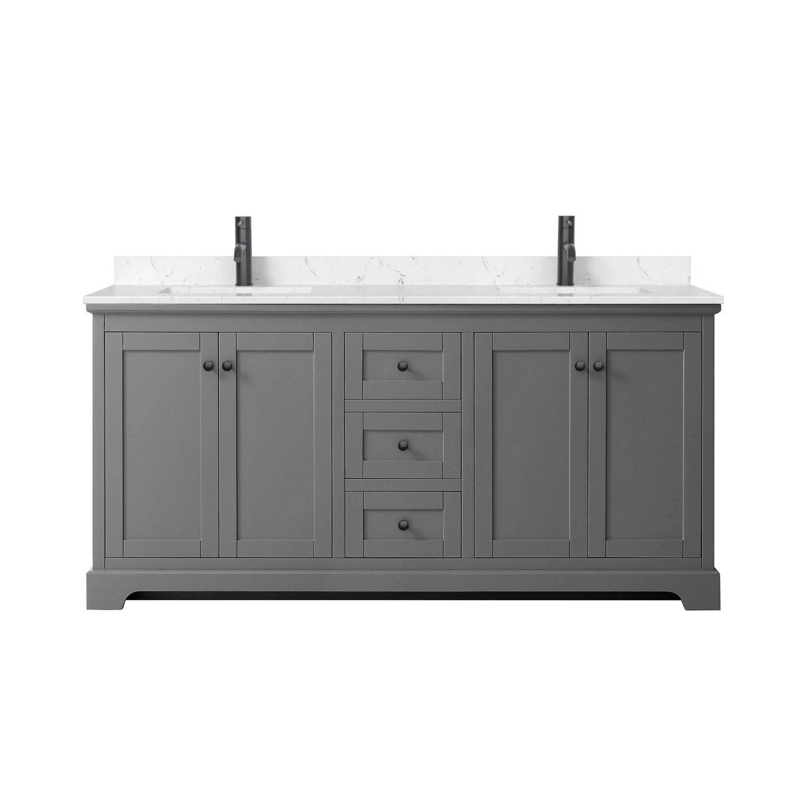 Wyndham Collection WCV232372D-VCA-MXX Avery 72″ – White / Carrara Cultured