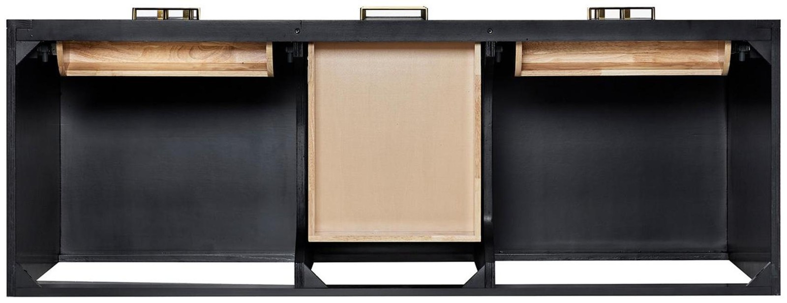 Ariel T060D-BC Hepburn 60″ Double – Brown Oak / Satin Brass Hardware