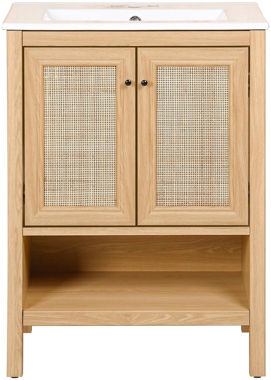 JONATHAN Y Lighting VAN1023 Jasper 24″ Single – Wood