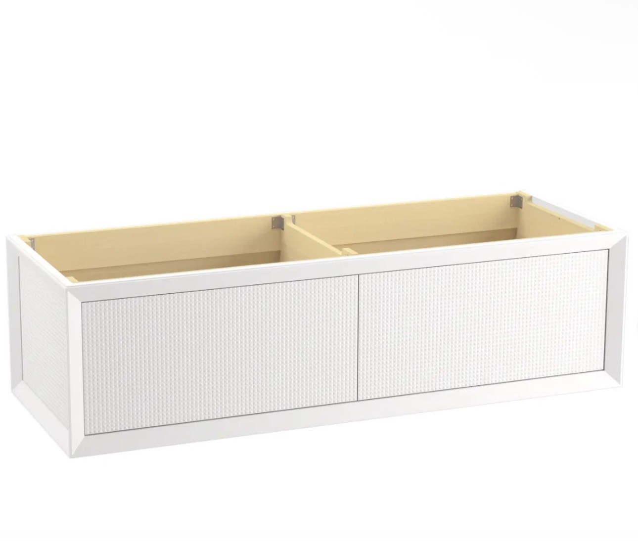 Kohler Enivo 62″ White Double Wall Mounted Vanity Cabinet Only – K-33563-0
