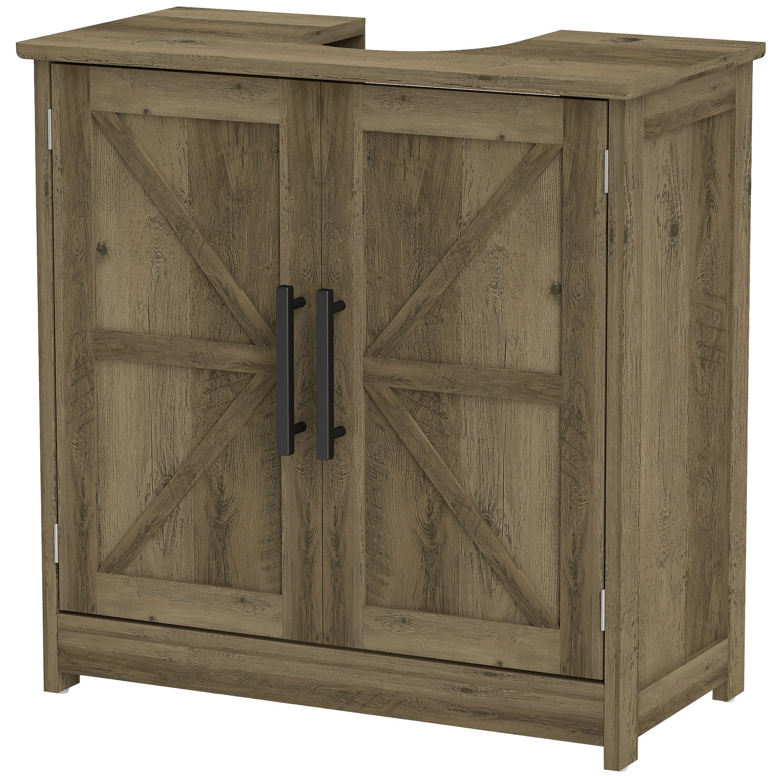 Pedestal Sink Storage Cabinet, Bathroom Sink Cabinet, Light Gray